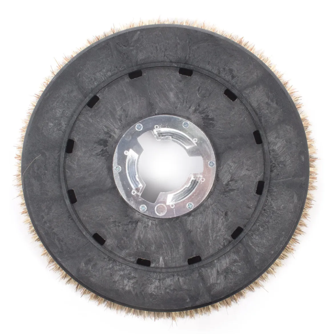 20" Floor Buffer Light Duty Marble & Stone Floor Scrubbing & Polishing Brush w/ Union Mix Bristles (18" Actual Diameter)