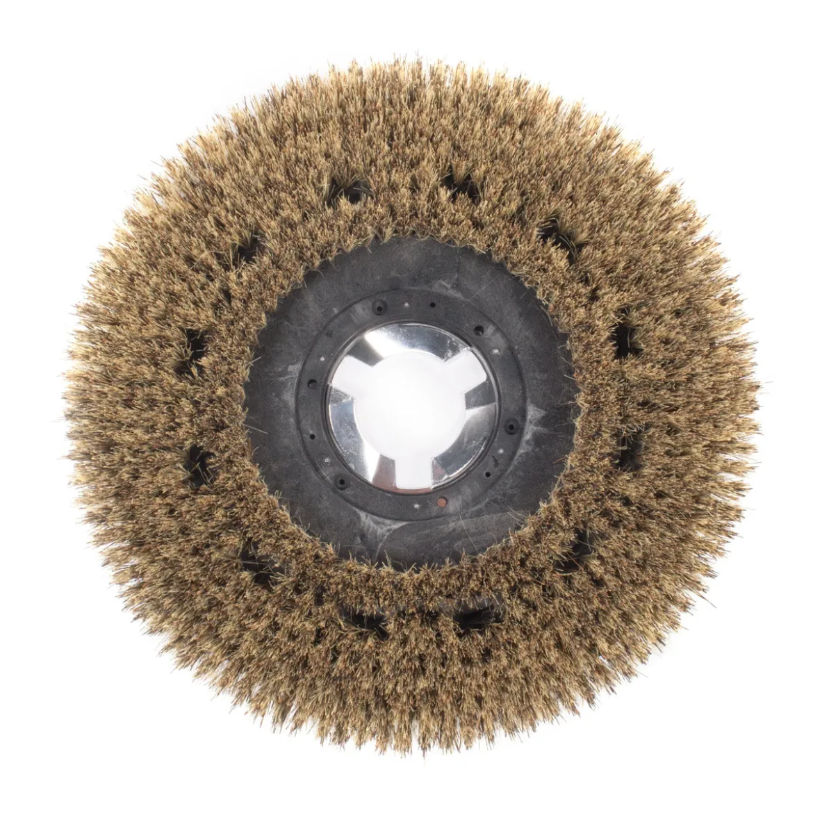 20" Floor Buffer Light Duty Marble & Stone Floor Scrubbing & Polishing Brush w/ Union Mix Bristles (18" Actual Diameter)