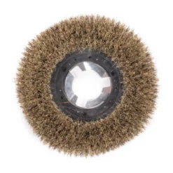 15" Floor Buffer Light Duty Marble & Stone Floor Scrubbing & Polishing Brush w/ Union Mix Bristles (13" Actual Diameter)