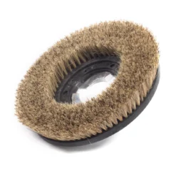 15" Floor Buffer Light Duty Marble & Stone Floor Scrubbing & Polishing Brush w/ Union Mix Bristles (13" Actual Diameter)