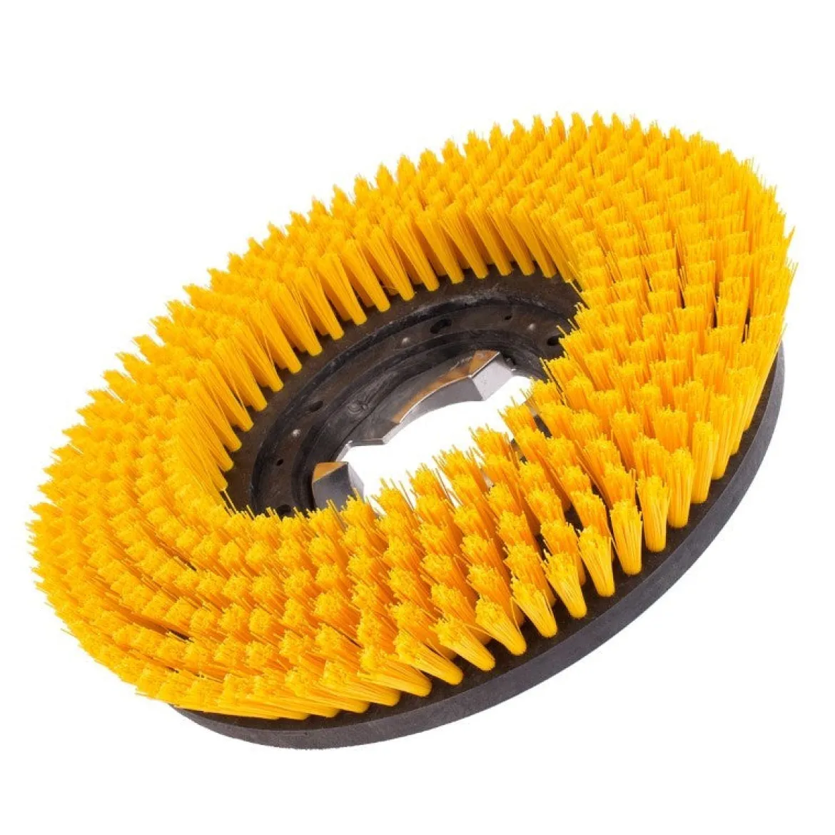 15" Floor Buffer Medium Duty Floor Scrubbing Brush w/ Poly Bristles (13" Actual Diameter)