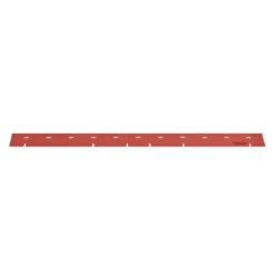 Front Red Slotted Natural Rubber Squeegee for the Viper AS710R, AS7190TO & AS7690T Automatic Floor Scrubbers