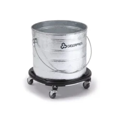 Geerpres® Galvanized 32 Qt. Round Mop Bucket w/ Bumper (8 Gallon)
