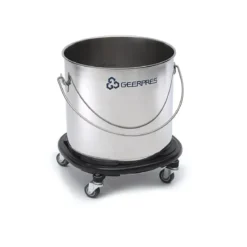 Geerpres® Stainless Steel 32 Qt. Bucket w/ Bumper (8 Gallon)