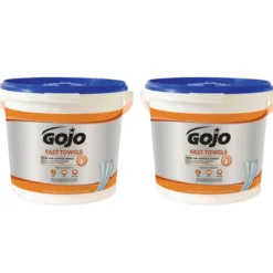 GOJO® Fast Towels Hand & Surface Cleaning Towels (9" x 10" | 225 Wipe Buckets) - Case of 2