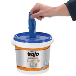 Gojo® Fast Towels Mechanics Hand Cleaner Wipes (7.75" x 11" | 130 Wipe Buckets) - Case of 4
