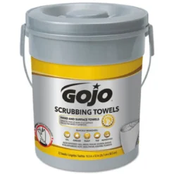 GOJO® Wet Textured Hand & Surface Scrubbing Towels (10.5" x 12.25" | 72 Towels per Tub) - Case of 6 Tubs