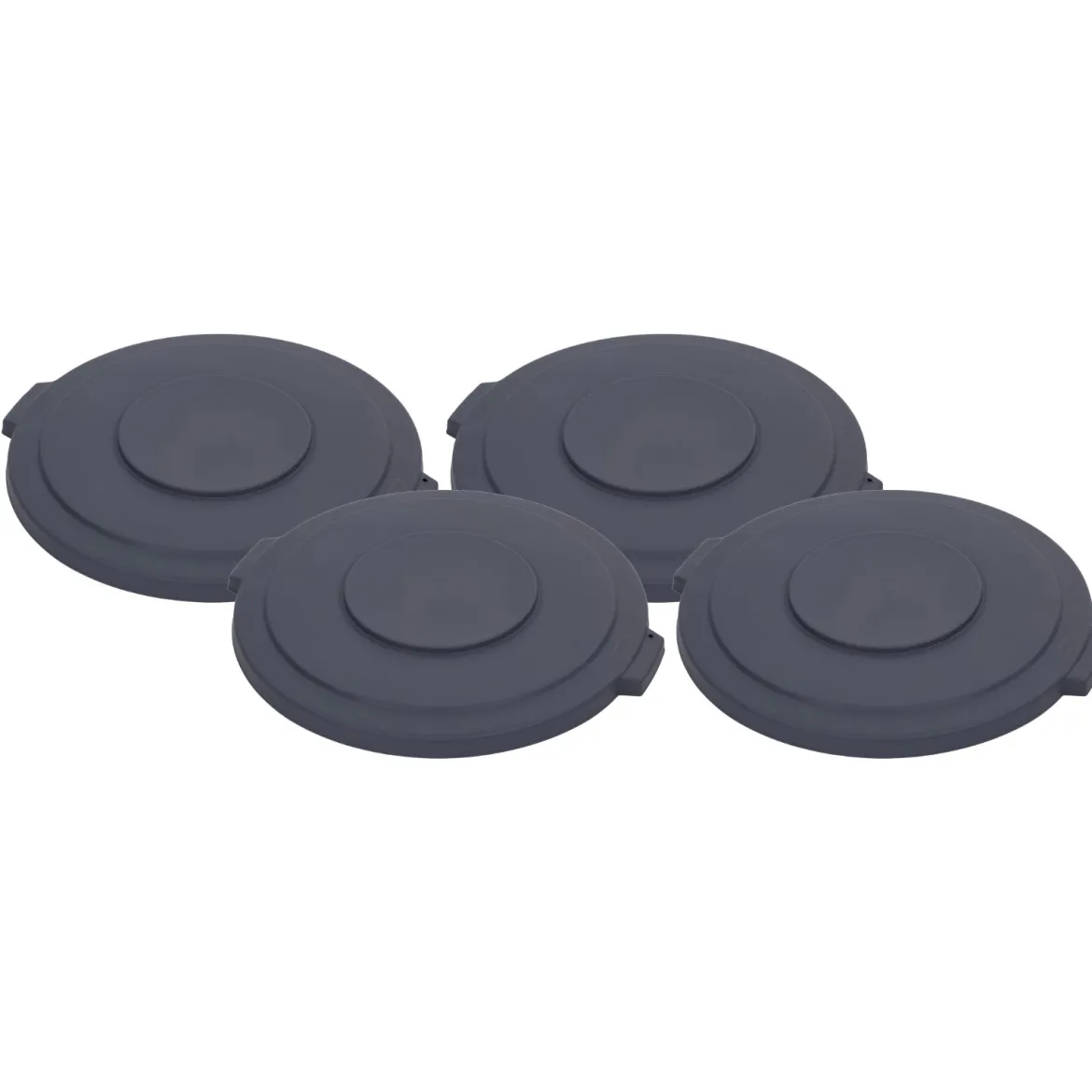 Gray Lid (#34103323) for the Carlisle® Bronco™ 32 Gallon Trash Containers - Case of 4