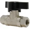 3/8” Heavy Duty Nickel-Plated Ball Valve w/ Female Pipe Thread (FPT) - 3,050 PSI Max