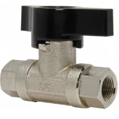 3/8” Heavy Duty Nickel-Plated Ball Valve w/ Female Pipe Thread (FPT) - 3,050 PSI Max