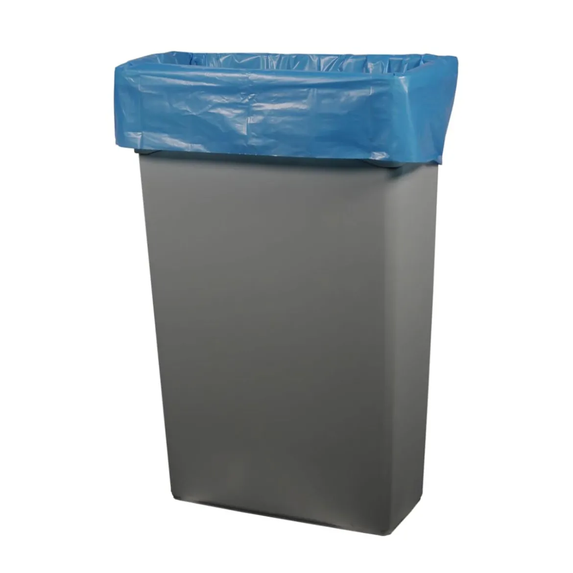 Heritage Bag™ 23 Gallon Blue Low Density Flat Pack Trash Can Liners (31" x 45" | 1.5 Mil) - Case of 100