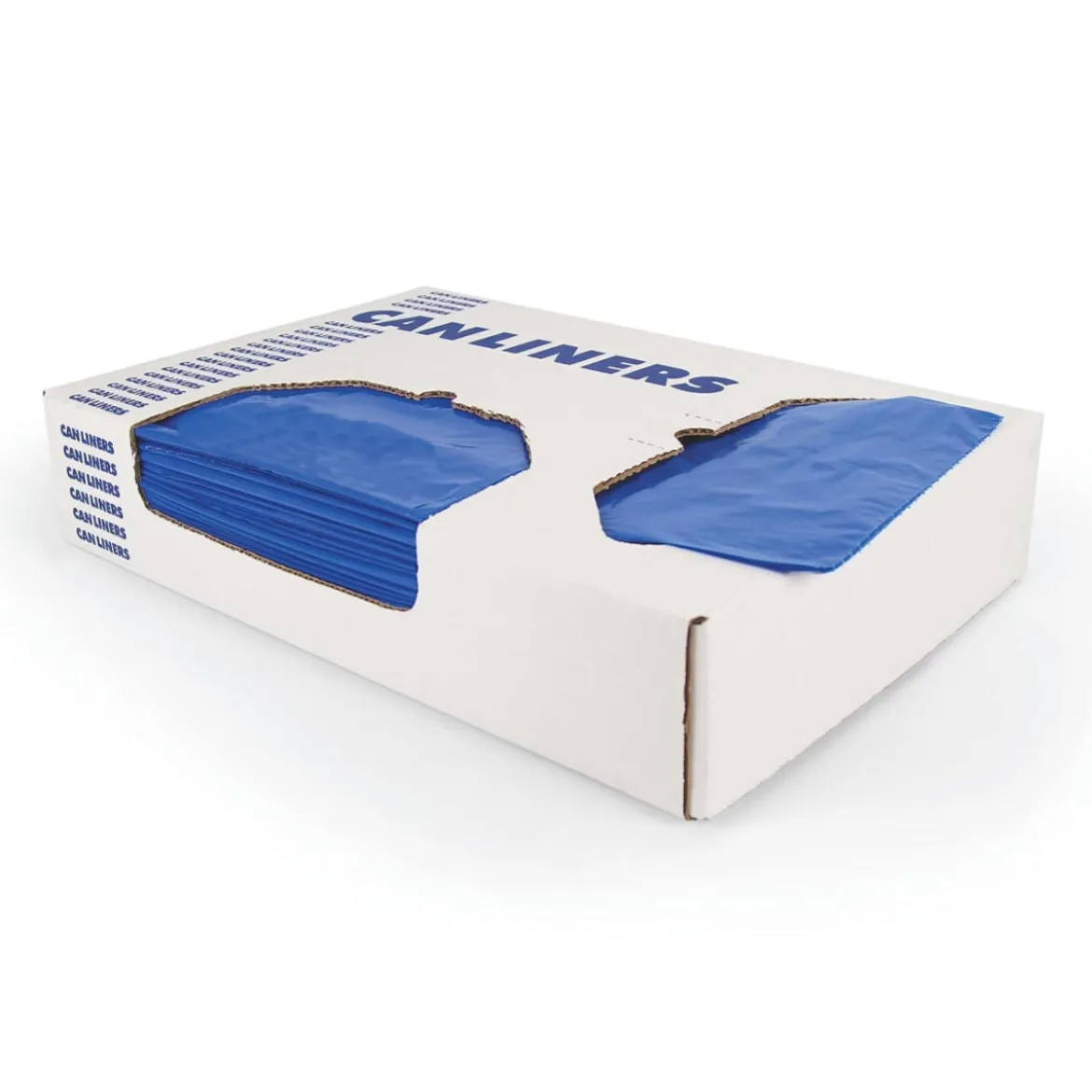 Heritage Bag™ 23 Gallon Blue Low Density Flat Pack Trash Can Liners (31" x 45" | 1.5 Mil) - Case of 100