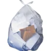 Heritage Bag™ 33 Gallon Clear Low Density Flat Pack Trash Can Bags (33" x 39" | 0.9 Mil) - Case of 150