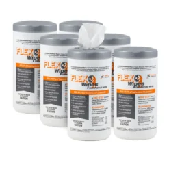Hospeco® FLEX® Wipes Disinfectant Wipes (7” x 8” | 75 Wipe Canisters) - Case of 6