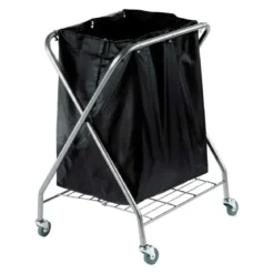 Hospitality One Source 6-Bushel Rolling Laundry Hamper Cart