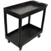 Impact® Black Heavy Duty 2-Shelf Utility Cart
