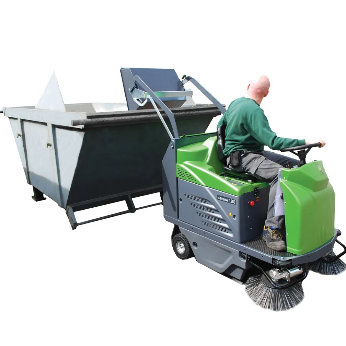 IPC Eagle 1280 Battery Powered Rider Vacuum Sweeper - 48" Sweeping Path