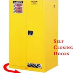 Justrite® Sure-Grip® 2 Shelf Self Closing Flammable Storage Cabinet (#894520) - 45 Gallon