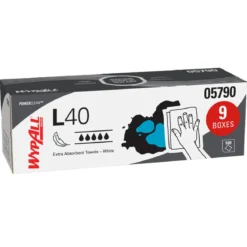 KC WypAll® L40 White Disposable Wipes in a Box (#05790) - Case of 900