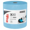 KC WypAll® X80 Blue Disposable Towels on a Roll (#41043) - Case of 475