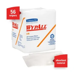 KC WypAll® XL40 White Disposable Wipes in a Box (#05701) - Case of 1008