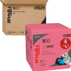 KC WypAll® X80 Red Disposable Towels (#41029) - Case of 200