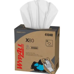 KC WypAll® X80 White Disposable Towels in a Box (#41048) - Case of 400