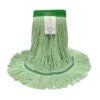 Kelsan Green Cotton, Rayon & Synthetic Blend All Purpose Mop w/ 1.25" Headband (Size: Medium | Looped Ends)