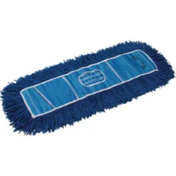 Kelsan 72" Infinity Twist Quick-Change Blue Yarn Dust Mop (Looped End) - Case of 6