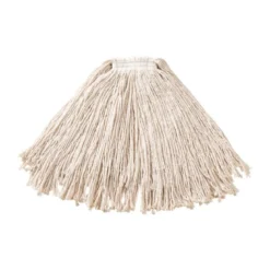 Kelsan White 16 oz Heavy Duty Rayon Wet Mop w/ 1.25" Headband (Size: Medium | Cut Ends)