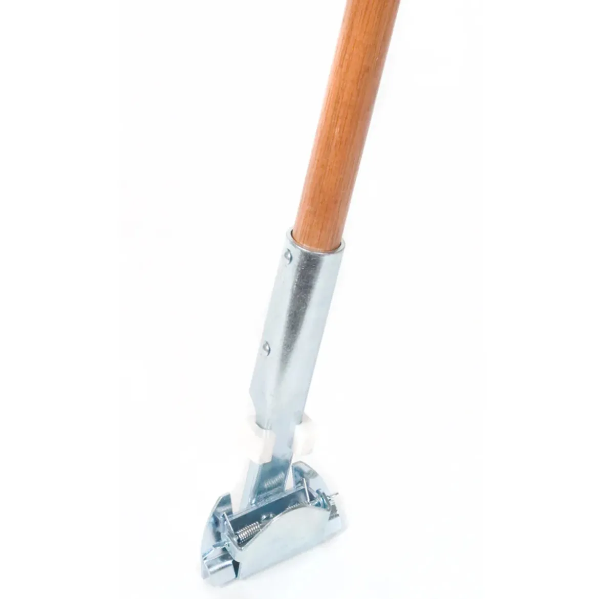 Kelsan 60" Wood Dust Mop Handle w/ Clip-On Attachment