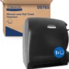 Kimberly-Clark® Lev-R-Matic 8" Paper Towel Dispenser w/ Manual Lever Action (#09765) - Smoke