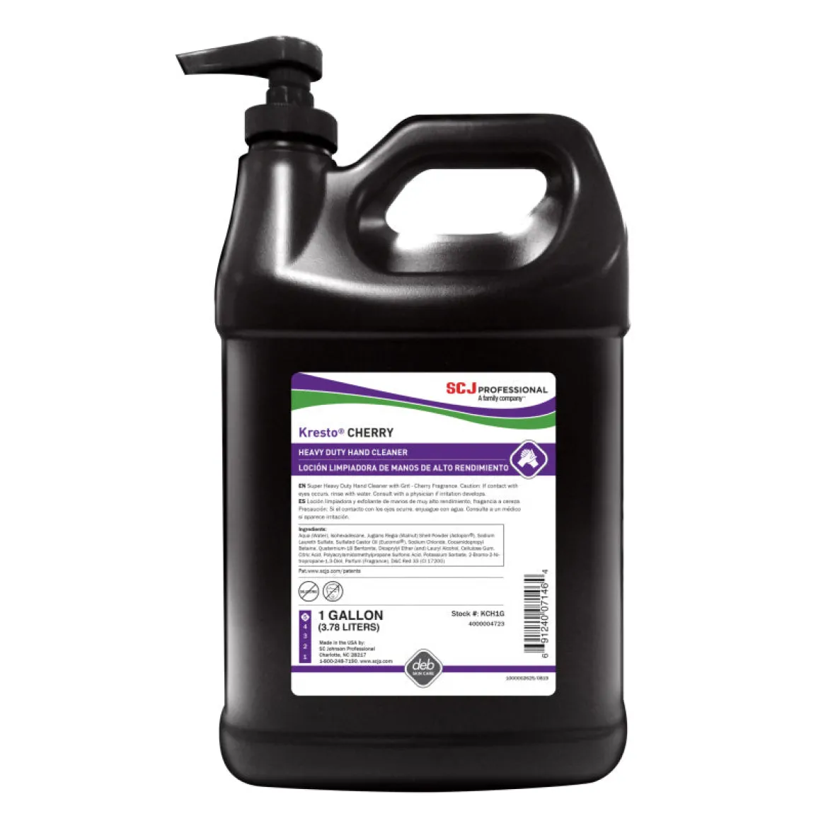 Kresto® Cherry Heavy Duty Hand Cleaner (1 Gallon Pump Bottles) - Case of 4
