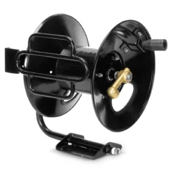 Landa® Steel Fixed Base Hose Reel for 3/8” x 100’ Pressure Washer Hoses