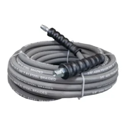 Legacy 3/8" X 50' Grey 4,200 PSI R1 Steel Braided Pressure Washer Hose