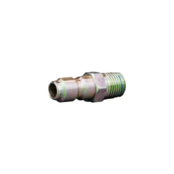 1/4" Legacy Zinc-Plated Steel Male Quick Connect Plug Coupler w/ Male Pipe Thread (MPT)