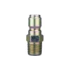 3/8" Legacy Zinc-Plated Steel Male Quick Connect Plug Coupler w/ Male Pipe Thread (MPT)