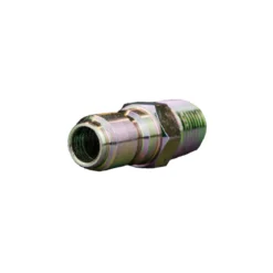 3/8" Legacy Zinc-Plated Steel Male Quick Connect Plug Coupler w/ Male Pipe Thread (MPT)