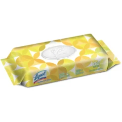 Lysol® Lemon & Lime Blossom Scent Disinfecting Wipes (6.75" x 8.5" | 80 Wipe Flat Packs) - Case of 6
