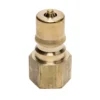 1/4" Male Brass Quick Connect Fitting w/ Female Pipe Thread for Carpet Extractor Tools & Hoses