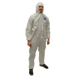 Malt by Impact® ProMax® Microporous White Coveralls w/ Zipper Front, Attached Hood, Elastic Wrists & Ankles - Case of 25