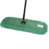 24" MaxiDust™ Cotton Looped End Green Dry Dust Mop Floor Kits (Includes 4 Mops, Frames & Handles)