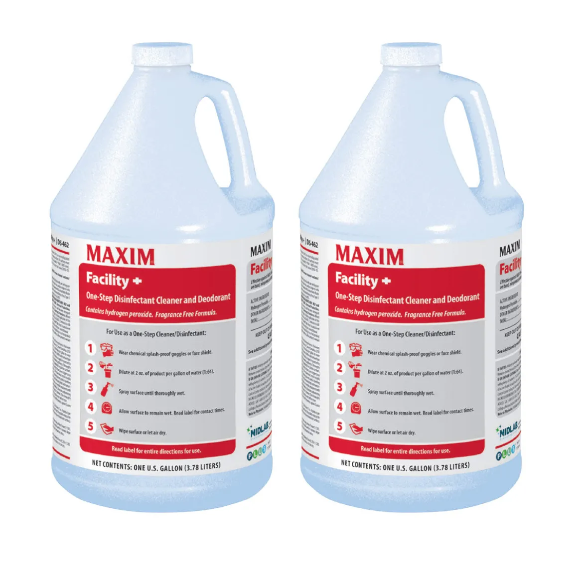 Maxim® Facility+™ One-Step Disinfectant Cleaner & Deodorant (32 oz, 64 oz & 1 Gallon Options)