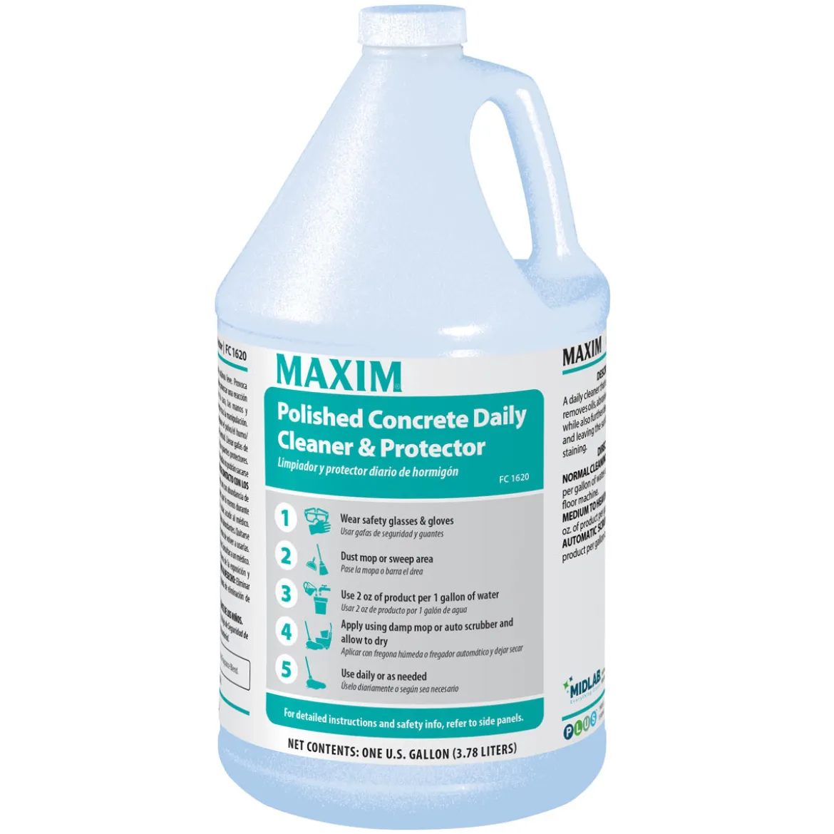 Maxim® Polished Concrete Daily Cleaner & Protector (1 Gallon Bottles) - Case of 4