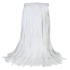 MaxiSorb™ Rayon & Polyester #16 White Non-Woven Lint Free Mops w/ 1" Narrow Band (Size: Small | Cut Ends) - Case of 12