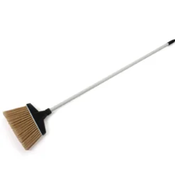 MaxiSweep⢠13" White Flagged Angle Broom w/ Fiberglass Handle - Case of 4