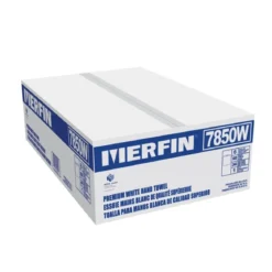 Merfin® Exclusive #7850W White Paper Roll Towel (7.5" x 800') - 6 Rolls