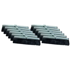 Milwaukee Dustless 18" Heavy Duty Polypropylene Push Broom for Heavy Debris - Case of 12
