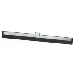 Milwaukee Dustless 24" Straight Moss Rubber Double Bladed Push Floor Squeegee w/ Steel Housing