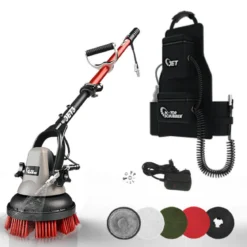 MotorScrubber® Jet 3 Handheld Portable Scrubber w/ Spray Jet & Backpack Dispenser